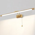 Led 12w ip44 miroir applique murale �clairage de salle de bain laiton int�rieur �clairage avec interrupteur, ...