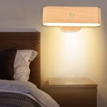 Led 360� rotation applique murale avec d�tecteur de mouvement int�rieure lampe murale usb rechargeable ...