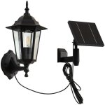 Led applique murale solaire 'sayata' en aluminium