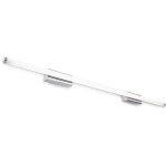 Leds - c4 - toilet slim - applique murale led salle de bains chrome 3540lm 3000k ip44