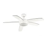 Leds - c4 - ventilateur de plafond samal blanc avec lumire