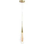 Led chandeliers, creative water droplet glass chandeliers, modern golden glass led ceiling lights(warm ...