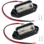 Led �clairage plaque immatriculation auto universelle, 2 pi�ces imperm�able led feux arri�re lampe 12v ...