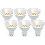 Led gu10 ampoules, blanc chaud 850 lumens gu10 5w, remplace les lampes halog�nes 70w - 80w, angle de ...