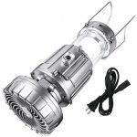 Led lampe de camping solaire, lampe camping puissante, avec batterie externe, �tanche et coupe - vent, ...
