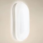 Led lampe de cave, 20w 2200lm plafonnier ovale, ip55 �tanche lumi�re humide lampe murale, blanc neutre ...
