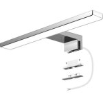 Led lampes miroir salle de bain 6w 600 lumens, luminaire salle de bain 30cm blanc froid 6000k, applique ...