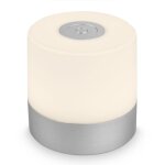 Led lampe de table � accu 7 cm 2w 150lm chrome