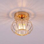 Led luminaires de plafond à cristaux, lustre plafonnier cage et cristal e27 pour cuisine couloir salles ... Led luminaires de plafond à cristaux, lustre plafonnier cage et cristal e27 pour cuisine couloir salles ...
