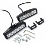 Led phare 12v , 2pcs 18w 16cm projecteur spot phare de travail longue portee led phare led motovoiture ...