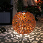 Led solaire extrieur lumire chemin de jardin clairage boule prise lampe dcor poinonnages