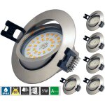 Led spot encastrable extra plat dimmable ip44, �clairage encastr� de salle de bain 6 5w ac 230v blanc ...
