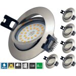 Led spot encastrable extra plat dimmable ip44, �clairage encastr� de salle de bain 6 5w ac 230v blanc ...
