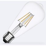 Ampoule led filament e27 6w 720 lm st64 no flicker 2700k blanc chaud