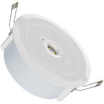 Clairage de secours led en saillie / encastrable 120lm lumire permanente / non permanente 2. 5w coupe ...