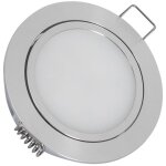 Efectoled - downlight led 3w 12v dc meuble avec connecteur rapide coupe  63 mm orientable 4000k blanc ...