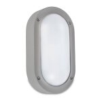 Ledkia - leds - c4 basic aluminium - cloison extrieure  1 ampoule en aluminium, gris clair ip65, e27 ...