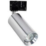 Efectoled - spot  douille sur rail triphas quartz pour ampoule gu10 argent