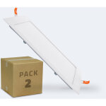 Efectoled - dalle led 18w carr�e extra - plate coupe 205x205 mm pack de 2 unit�s 4000k blanc neutre