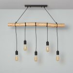 Ledkia - suspension mtal et bois yagis noir