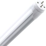 Tube led t8 g13 aluminium 60cm connexion latérale 9w 120lm / w 3000k blanc chaud non Tube led t8 g13 aluminium 60cm connexion latérale 9w 120lm / w 3000k blanc chaud non