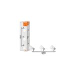 Ledvance rampe led 3 spots g9 230v 3x1, 9w 600lm 2700k argent - 540668