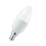 Smart + wifi candle tunable white ampoule led intelligente, e14, dimmable, couleur variable 2700 - 6500k, ...