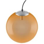 Ledvance vintage edition 1906, plafonnier avec culot e27, verre orange, sans ampoule, suspension bubble ...