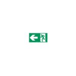 Legrand 061001 etiquette signalisation r�glementaire pour baes - sortie de secours porte � gauche