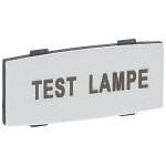Insert osmoz avec texte  enclipser sur un cadre alu petit modle avec marquage test lampe (024345)