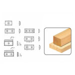 Leman - lot de 10 plaquettes rversibles au carbure 12x19, 5mm