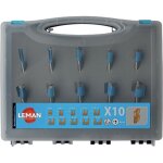 Leman ? coffret de 10 m�ches droites carbure 43 mm ? pour rainures et feuillures ? compatible d�fonceuses ...