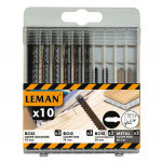 Leman ? coffret de 5 lames de scie sauteuse ? 4 lames bois coupe rapide et fine + 1 lame m�tal ? pour ...