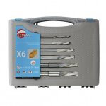 Leman - coffret 6 meches � mortaiser acier coupe helicoidale / rotation gauche