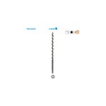 Leman - m�che h�lico�dal 6 pans pour charpente bois classic � 30 long. 460 long. utile 380mm