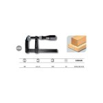Serre - joint à manche saillie 80 tige acier 22x6 serrage 150 - leman Serre - joint à manche saillie 80 tige acier 22x6 serrage 150 - leman