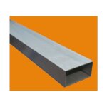 Le roi du fer - tube aluminium rectangulaire 6060 - 1 metre, dimension - 60 x 40 mm, epaisseur 2 mm