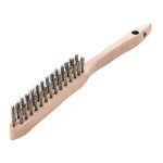 Brosse m�tallique fil inox, ondul� 0, 35mm 2 - rangs