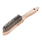 Brosse m�tallique fil inox, ondul� 0, 35mm 5 - rangs