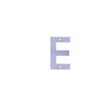 Lettre e en acier inoxydable 10 cm 6766 ami