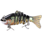 Leurre articul� multi - sections avec 2 hooks pour bass et truite - eau douce et sal�e - mod�le 3