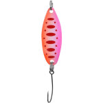 Leurres pour truite, cuillers tournantes 3. 5g - 3. 4cm, motif points orange et rose, p�che en rivi�re ...