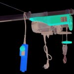 Treuil �lectrique 200 kg 220v mono vit. 8m / mn c�ble long. 12 m levac - 6531c600