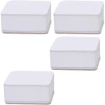 L�ve - lit, 4 pi�ces rehausseur de meuble auto - adh�sif antid�rapant pour la maison pour canap� (blanc) ...