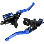 Leviers d'embrayage de frein de moto universels 7 / 8in, ensemble de poign�e de leviers d'embrayage de ...