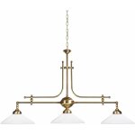 Licht - erlebnisse - art nouveau lampe de table de billard professionnelle e27 blanc salle  manger