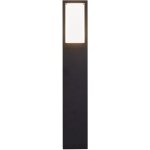 Borne d'�clairage aluminium gu10 ip44 45 cm noir blanc carr� lampadaire moderne ext�rieur
