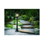 Lampadaire extrieur lanterne en pierre en bronze antique amur