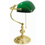 Licht - erlebnisse - lampe de banquier e27 39 cm vert laiton art nouveau pour le bureau