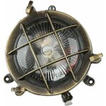 Lampe de bateau murale laiton verre cannel� � 14 cm ip44 maritim inoxydable g9 applique ext�rieure